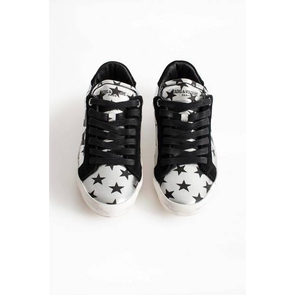 NEW ZADIG & VOLTAIRE used circus sneakers in silver - Picture 3 of 3